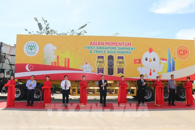 C.P. Vietnam exports first processed chicken batch to Singapore